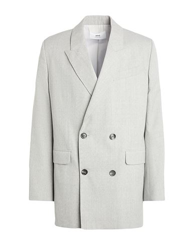 Ami Alexandre Mattiussi Man Blazer Grey Size 38 Virgin Wool In Gray