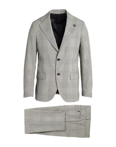 Lardini Man Suit Black Size 42 Wool In Black