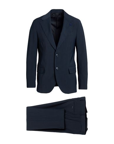 Lardini Man Suit Midnight Blue Size 42 Polyester, Wool, Elastane