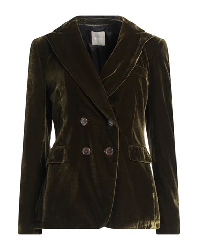 Kiltie Woman Blazer Military Green Size 6 Viscose, Silk In Green