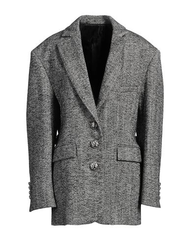 Rabanne Woman Blazer Black Size 8 Wool, Polyamide