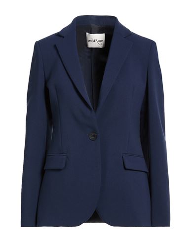 Ottod'ame Woman Blazer Midnight Blue Size 4 Polyester, Viscose, Elastane