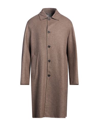 Lardini Man Coat Taupe Size 42 Wool, Silk, Cashmere In Brown