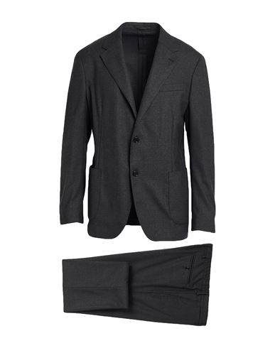 Lardini Man Suit Charcoal Size 44 Wool, Polyester, Elastane