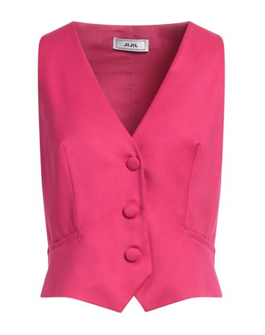 Shop Jijil Woman Tailored Vest Fuchsia Size 4 Polyester, Viscose, Elastane