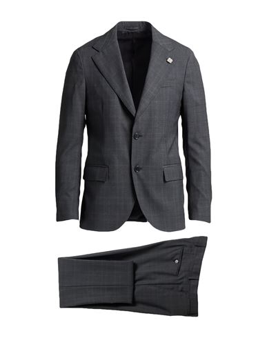 Lardini Man Suit Grey Size 44 Polyester, Wool, Elastane