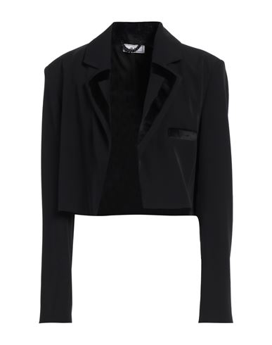 JIJIL JIJIL WOMAN BLAZER BLACK SIZE 10 POLYESTER, ELASTANE 