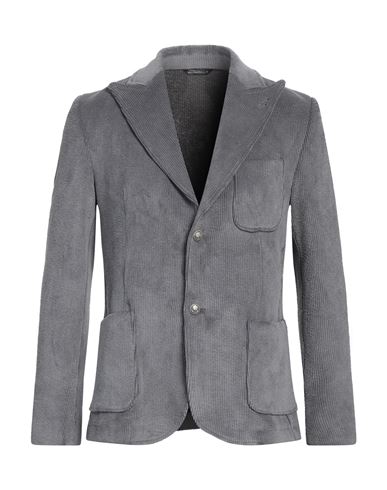 Grey Daniele Alessandrini Man Blazer Grey Size 40 Polyester, Polyamide, Elastane