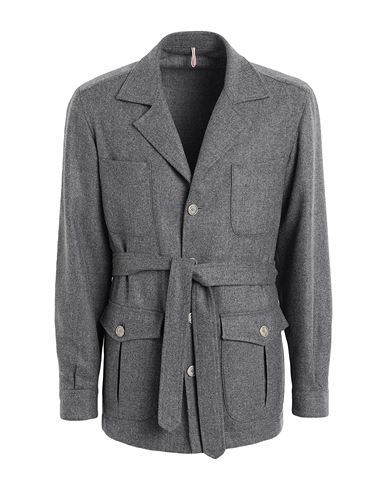 Santaniello Exclusively For Mimma Ninni Man Shirt Grey Size 40 Wool