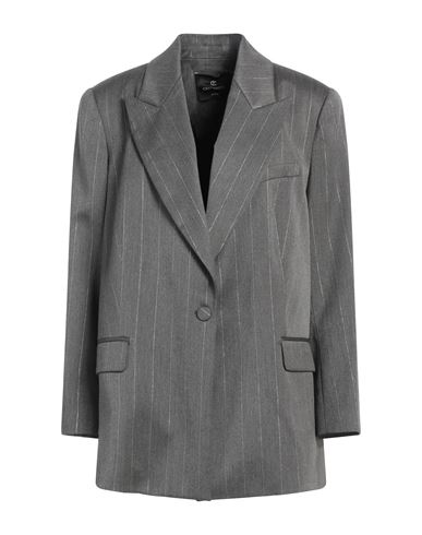 Cristinaeffe Woman Blazer Charcoal Size 10 Polyester, Viscose, Elastane
