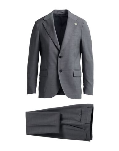 Lardini Man Suit Grey Size 44 Polyester, Wool, Elastane