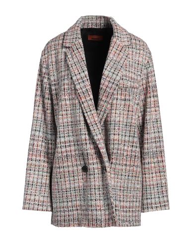Missoni Woman Blazer Salmon Pink Size 10 Viscose, Wool, Polyamide, Polyester, Metal