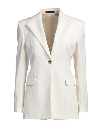 Paul Smith Woman Blazer Cream Size 8 Wool, Elastane
