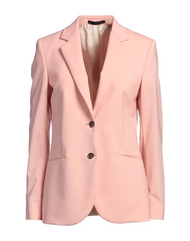 Paul Smith Woman Blazer Pink Size 8 Virgin Wool, Elastane