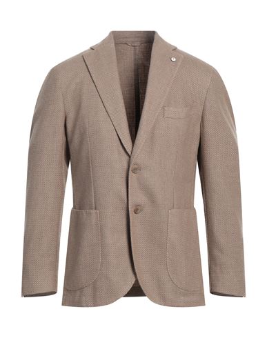 L.b.m 1911 L. B.m. 1911 Man Blazer Khaki Size 42 Wool, Polyester, Polyamide In Neutral