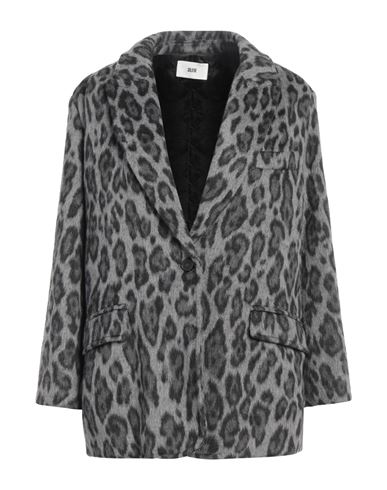 Solotre Woman Blazer Grey Size 4 Acrylic, Polyester, Viscose, Wool, Polyamide