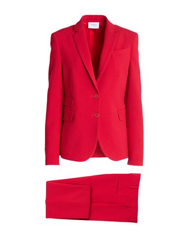 Akris Woman Suit Red Size 8 Virgin Wool, Elastane