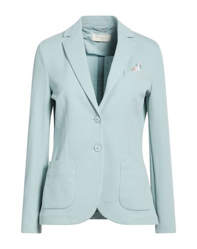 Circolo 1901 Woman Blazer Sky Blue Size 8 Cotton, Elastane