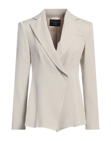 Emporio Armani Icon Woman Blazer Beige Size 10 Viscose, Acetate