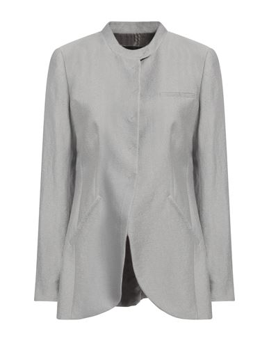 Emporio Armani Icon Woman Jacket Grey Size 12 Lyocell, Linen, Viscose, Polyamide