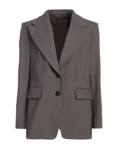 Windsor . Woman Blazer Lead Size 16 Virgin Wool In Gray