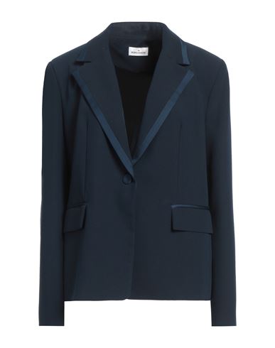 Rebel Queen By Liu •jo Woman Blazer Midnight Blue Size 12 Polyester In Multi