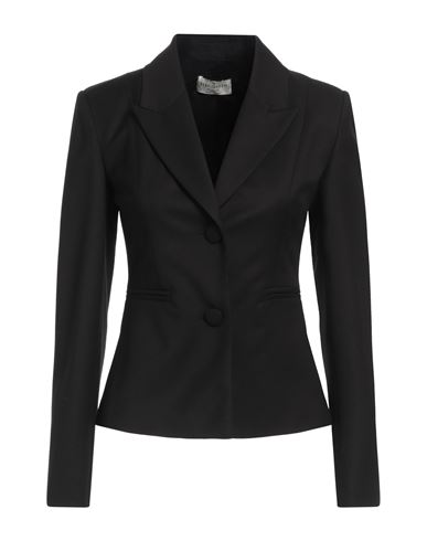 Rebel Queen By Liu •jo Woman Blazer Black Size 4 Polyester, Viscose, Elastane In Black