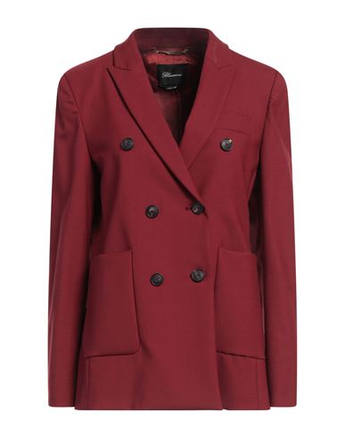 Blumarine Woman Blazer Burgundy Size 8 Polyester, Virgin Wool, Elastane