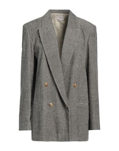 Alysi Crème Woman Blazer Grey Size 6 Viscose, Virgin Wool, Wool