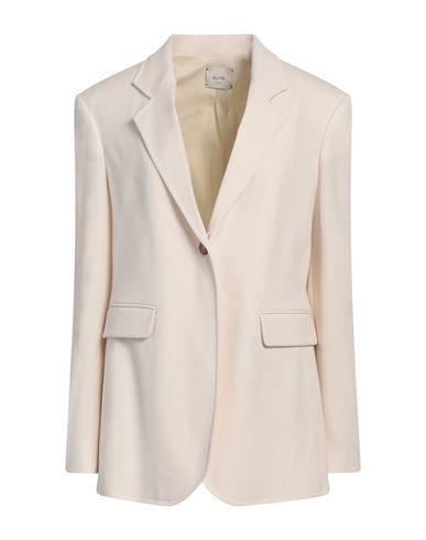 ALYSI ALYSI CRÈME WOMAN BLAZER CREAM SIZE 6 VIRGIN WOOL 