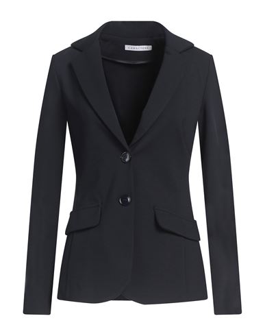 Caractere Caractère Woman Blazer Midnight Blue Size 10 Viscose, Polyamide, Elastane