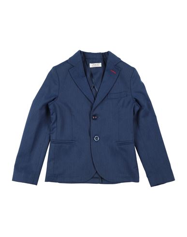 Alv By Alviero Martini Toddler Boy Blazer Blue Size 4 Polyester, Cotton, Elastane In Blue
