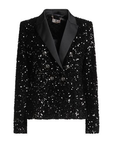 Elisabetta Franchi Woman Blazer Black Size 10 Polyester