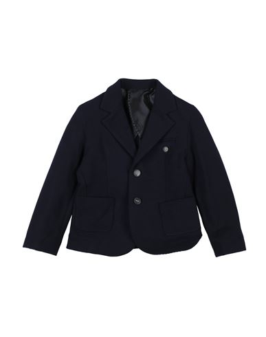 Manuell & Frank Toddler Boy Blazer Midnight Blue Size 3 Cotton, Elastane