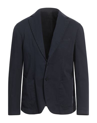 Twenty-one By Antonio Carnevale Man Blazer Navy Size 44 Cotton, Elastane