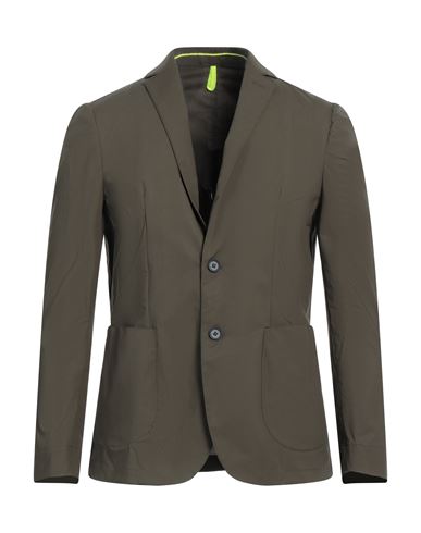 Twenty-one By Antonio Carnevale Man Blazer Military Green Size 44 Cotton, Elastane