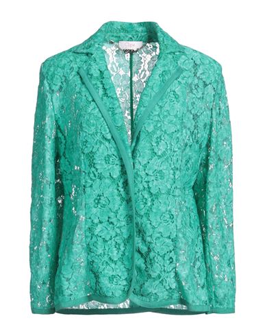 Clips More Woman Blazer Green Size 14 Polyamide, Cotton, Viscose