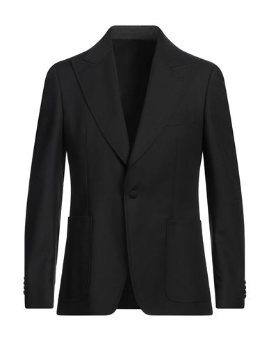Patrizio Piscaglia Man Blazer Black Size 36 Wool, Polyester, Cotton