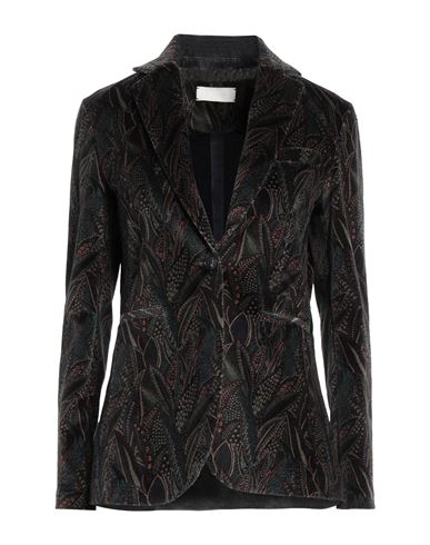Circolo 1901 Woman Blazer Dark Green Size 8 Cotton, Elastane
