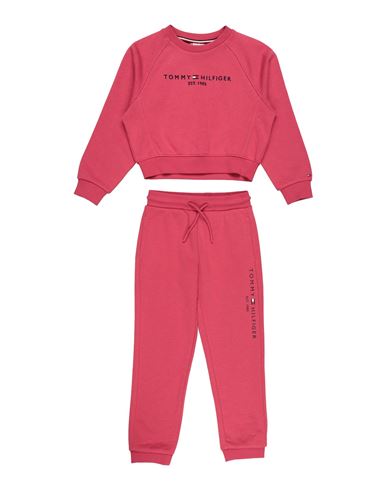Tommy Hilfiger Toddler Girl Tracksuit Magenta Size 7 Cotton, Polyester, Elastane
