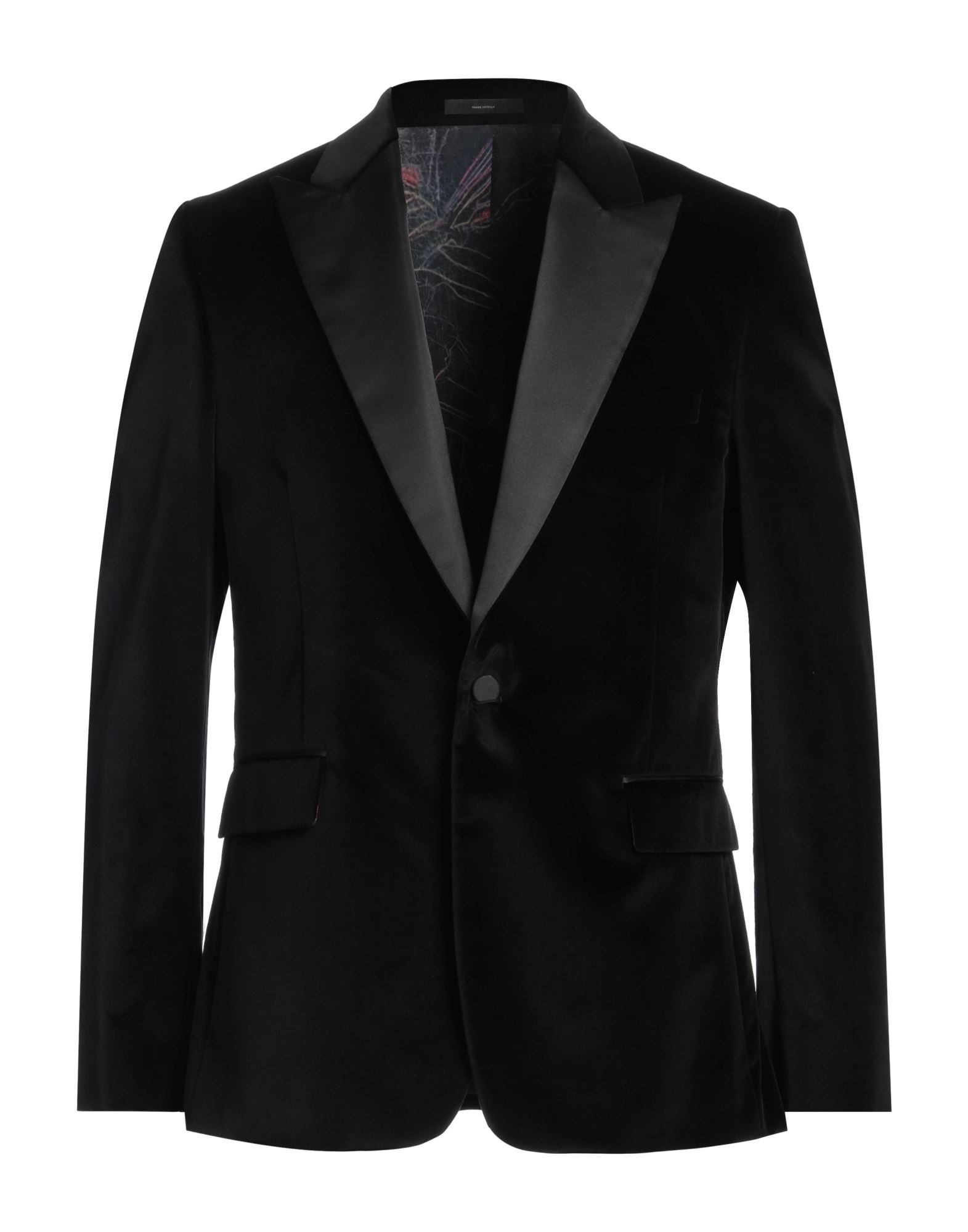 《セール開催中》PAUL SMITH メンズ ブレザー ブラック 50 コットン 100%