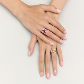 POMELLATO A.B004 E Bague m'ama non m'ama c