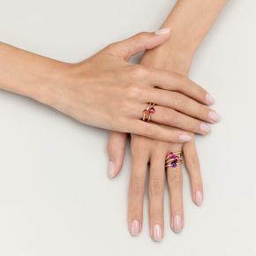 POMELLATO A.B004 E Bague m'ama non m'ama c