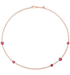 Amore Necklace ‎ - ‎9 Kt Rose Gold, Synthetic Ruby ‎ - DoDo | Official ...