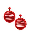 MERCANTIA Damen Ohrring Farbe Rot Gr��e 1