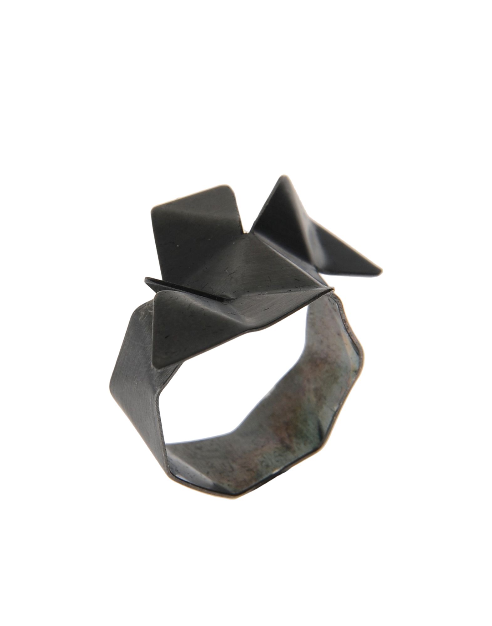 《送料無料》FIRST PEOPLE FIRST レディース 指輪 グレー M シルバー925/1000 Origami Ring Silver