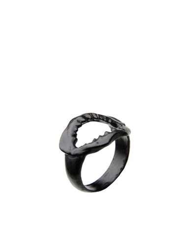 30%OFF ＜YOOX＞ VENESSA ARIZAGA レディース 指輪 ブラック 11 金属繊維画像