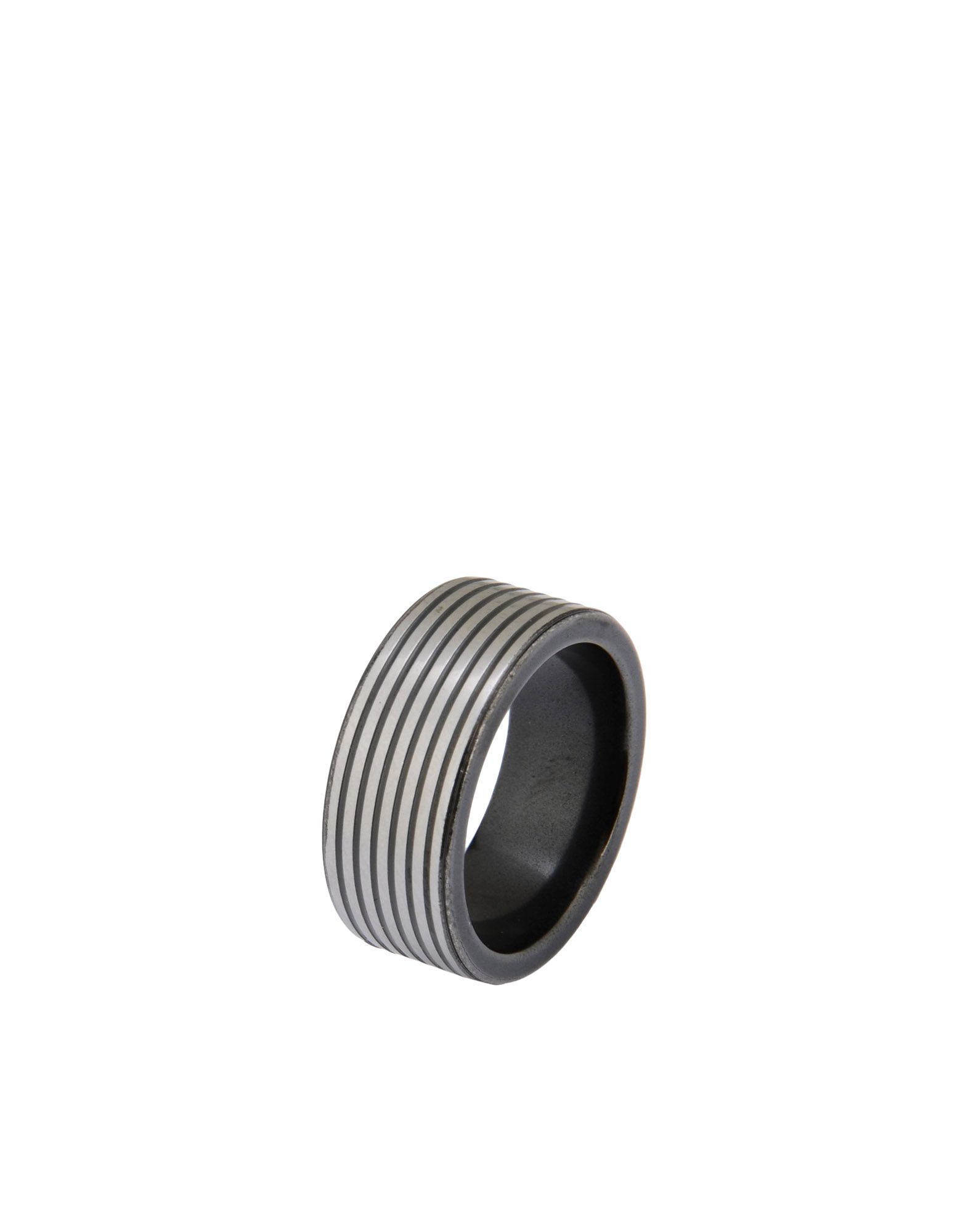 《送料無料》EMPORIO ARMANI メンズ 指輪 鉛色 24 ステンレススチール