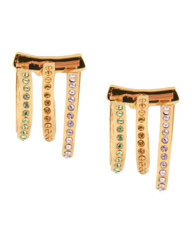 Ca & lou Woman Earrings Gold Size - Brass, Crystal