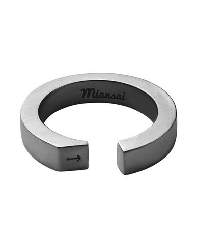＜YOOX＞ MIANSAI メンズ 指輪 鉛色 10 シルバー925/1000画像